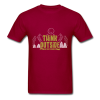 Think Outside T-Shirt - dark red