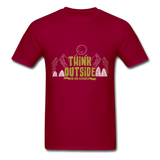 Think Outside T-Shirt - dark red