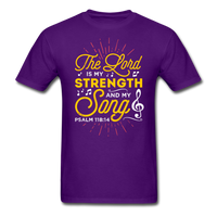 The Lord is my Strength T-Shirt - purple