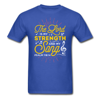 The Lord is my Strength T-Shirt - royal blue