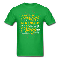 The Lord is my Strength T-Shirt - bright green
