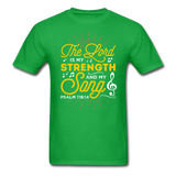 The Lord is my Strength T-Shirt - bright green
