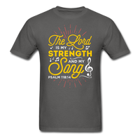 The Lord is my Strength T-Shirt - charcoal