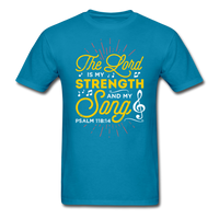 The Lord is my Strength T-Shirt - turquoise