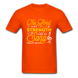 The Lord is my Strength T-Shirt - orange