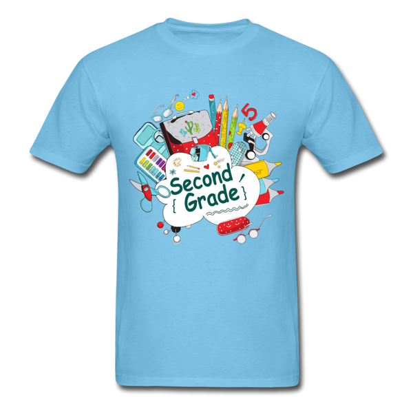 Second Grade T-Shirt - aquatic blue