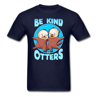 Be Kind to Otters T-Shirt - navy