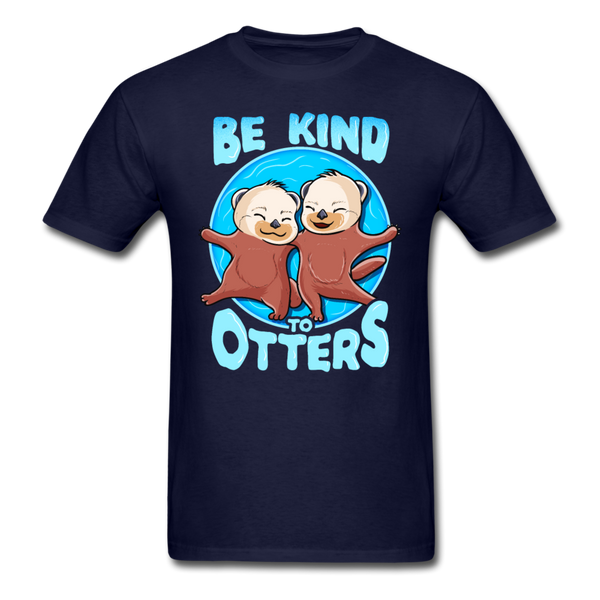 Be Kind to Otters T-Shirt - navy