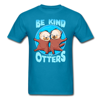 Be Kind to Otters T-Shirt - turquoise