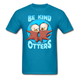 Be Kind to Otters T-Shirt - turquoise