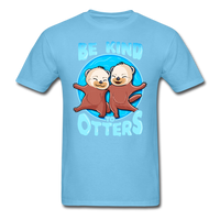Be Kind to Otters T-Shirt - aquatic blue