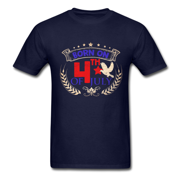Born on the 4th of July T-Shirt - navy