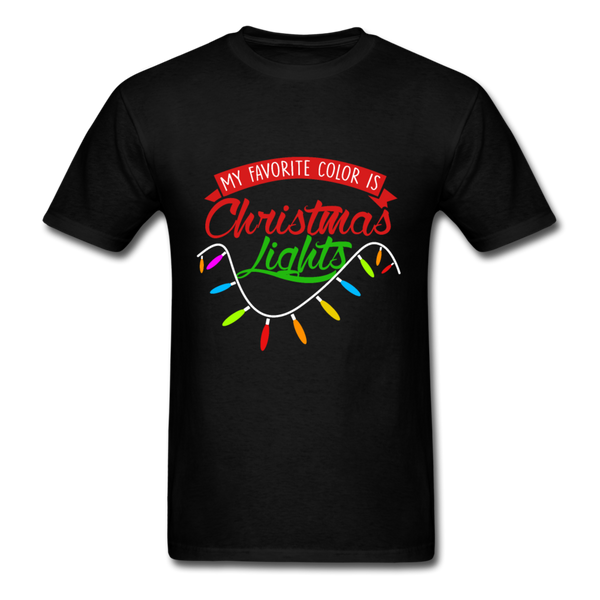 Christmas Lights T-Shirt - black
