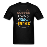 Coffee Books and Rain T-Shirt - black