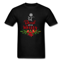 Eat Drink Be Merry T-Shirt - black