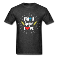 Faith Hope Love T-Shirt - heather black