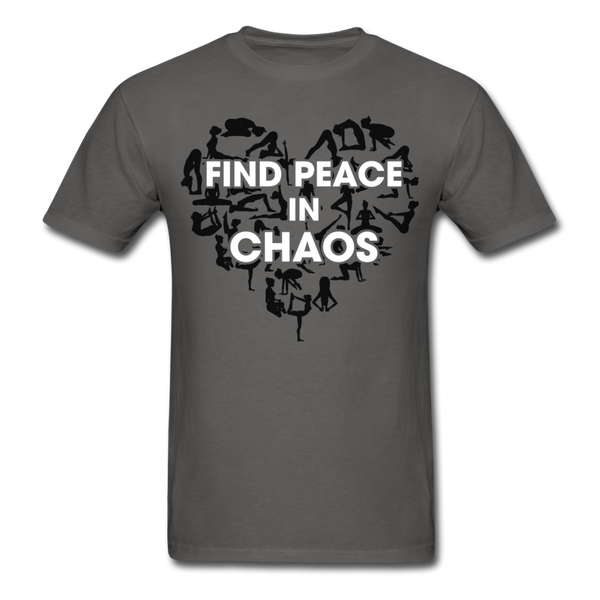 Find Peace in Chaos T-Shirt - charcoal