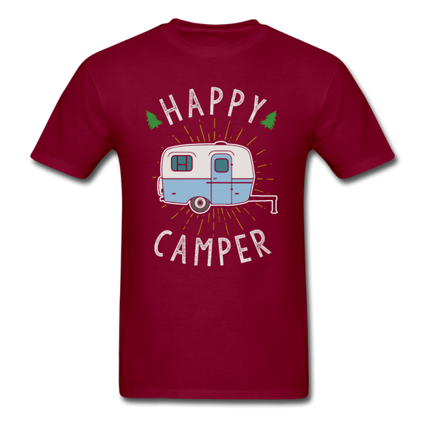 Happy Camper T-Shirt - burgundy