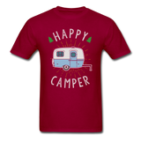 Happy Camper T-Shirt - dark red