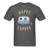 Happy Camper T-Shirt - charcoal