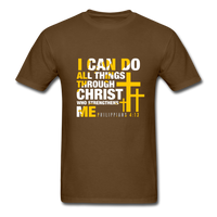 I Can Do All Things T-Shirt - brown