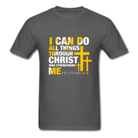 I Can Do All Things T-Shirt - charcoal