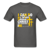 I Can Do All Things T-Shirt - charcoal