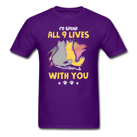 All 9 Lives T-Shirt - purple