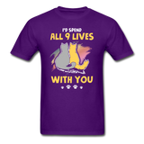 All 9 Lives T-Shirt - purple