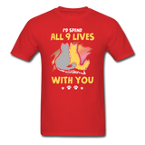 All 9 Lives T-Shirt - red