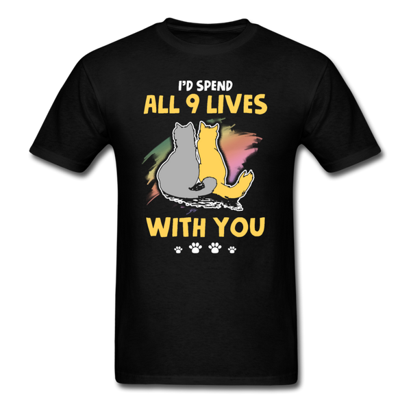 All 9 Lives T-Shirt - black