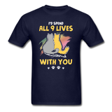 All 9 Lives T-Shirt - navy