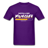 Installing Muscles T-Shirt - purple