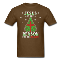 Jesus is the Reason for the Season T-Shirt - brown