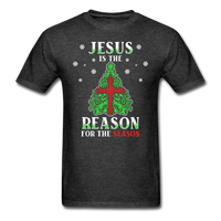 Jesus is the Reason for the Season T-Shirt - heather black