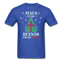 Jesus is the Reason for the Season T-Shirt - royal blue