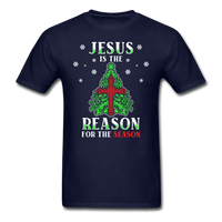 Jesus is the Reason for the Season T-Shirt - navy