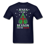 Jesus is the Reason for the Season T-Shirt - navy