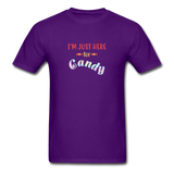 I'm Just Here for Candy T-Shirt - purple