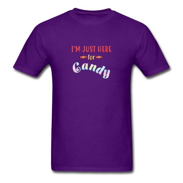 I'm Just Here for Candy T-Shirt - purple