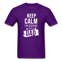 Keep Calm, I'm Going to be a Dad T-Shirt - purple