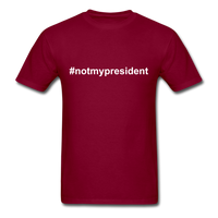 #notmypresident T-Shirt - burgundy