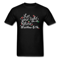 Let Your LIght Shine T-Shirt - black