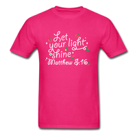 Let Your LIght Shine T-Shirt - fuchsia