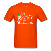 Let Your LIght Shine T-Shirt - orange