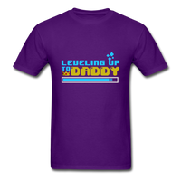 Leveling Up to Daddy T-Shirt - purple