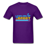 Leveling Up to Daddy T-Shirt - purple
