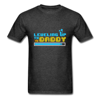 Leveling Up to Daddy T-Shirt - heather black
