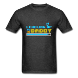 Leveling Up to Daddy T-Shirt - heather black