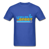 Leveling Up to Daddy T-Shirt - royal blue